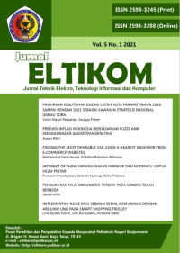 Image of Jurnal ELTIKOM: Jurnal Teknik Elektro, Teknologi Informasi dan Komputer Vol. 5 No. 1 (2021)