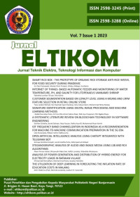 Jurnal ELTIKOM: Jurnal Teknik Elektro, Teknologi Informasi dan Komputer Vol. 4 No. 2 (2020)