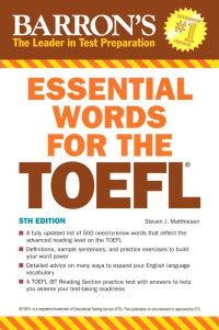 Essential Words for the TOEFL - 5th Edition