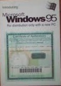 Image of Introducing Microsoft Windows 95: For Distribution only with a New PC